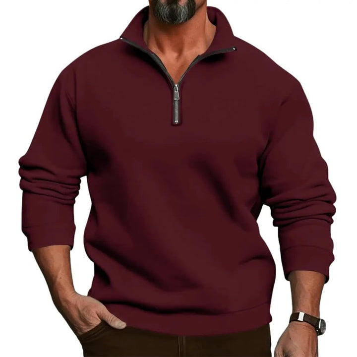 Reymond | Stijlvolle quarter-zip met ribbels