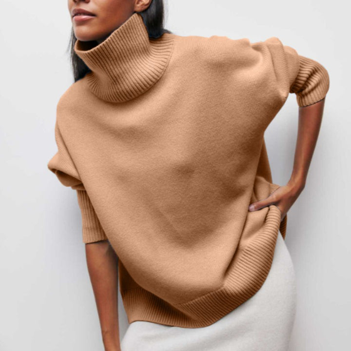 Adrianelys | High-Collar Sweater