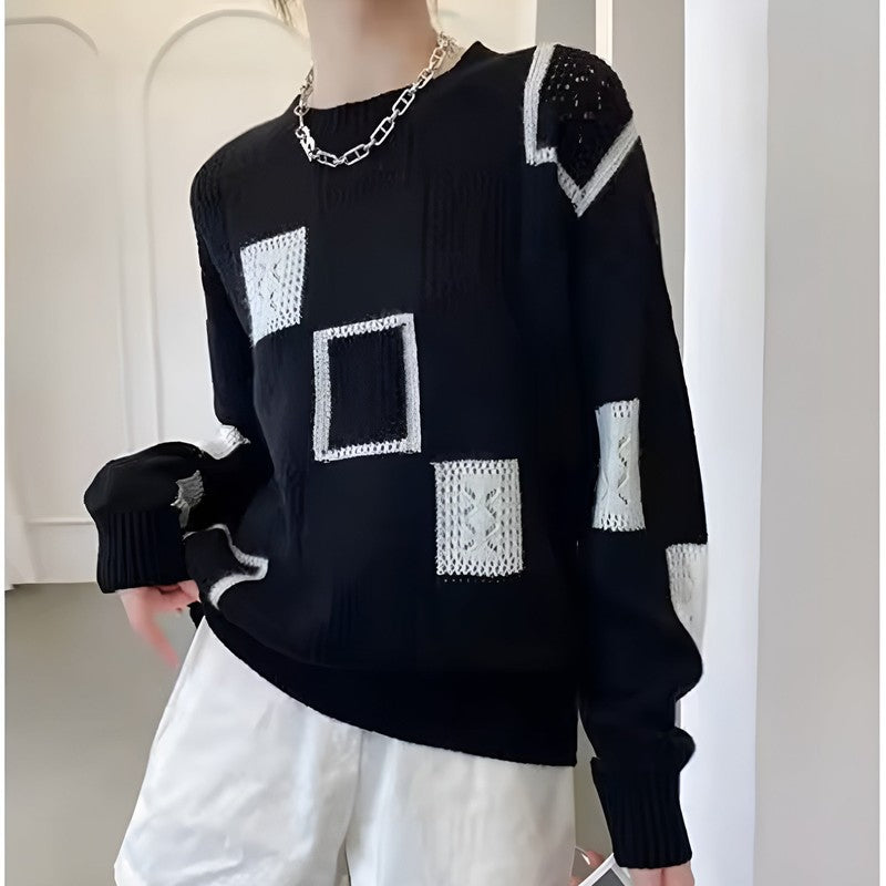 Zaydeanne | Patchwork Relaxed Fit Trui