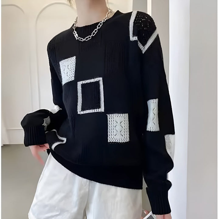 Zaydeanne | Patchwork Relaxed Fit Trui