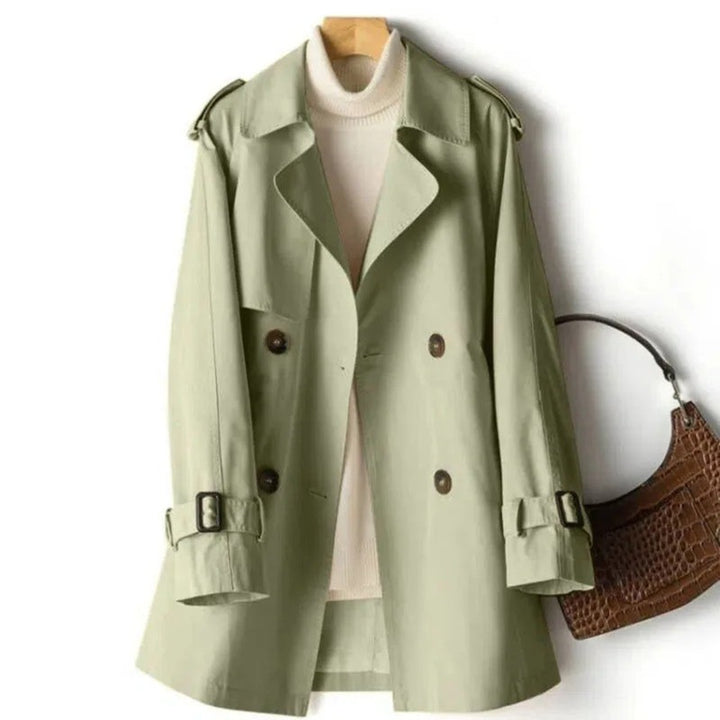 Manel | Trenchcoat met dubbele knopenrij