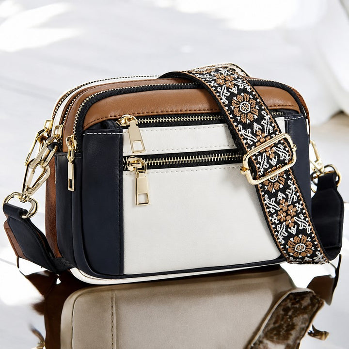 Mila | Verstellbare Schultertasche mit Blumenmuster