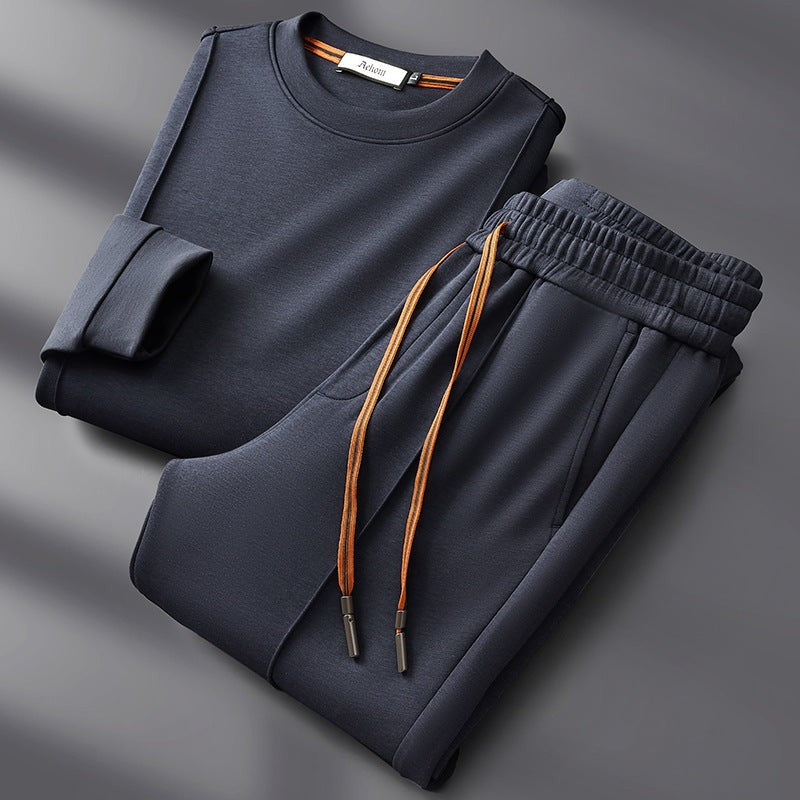 Lena | Casual set met wijde broek en lange mouwen