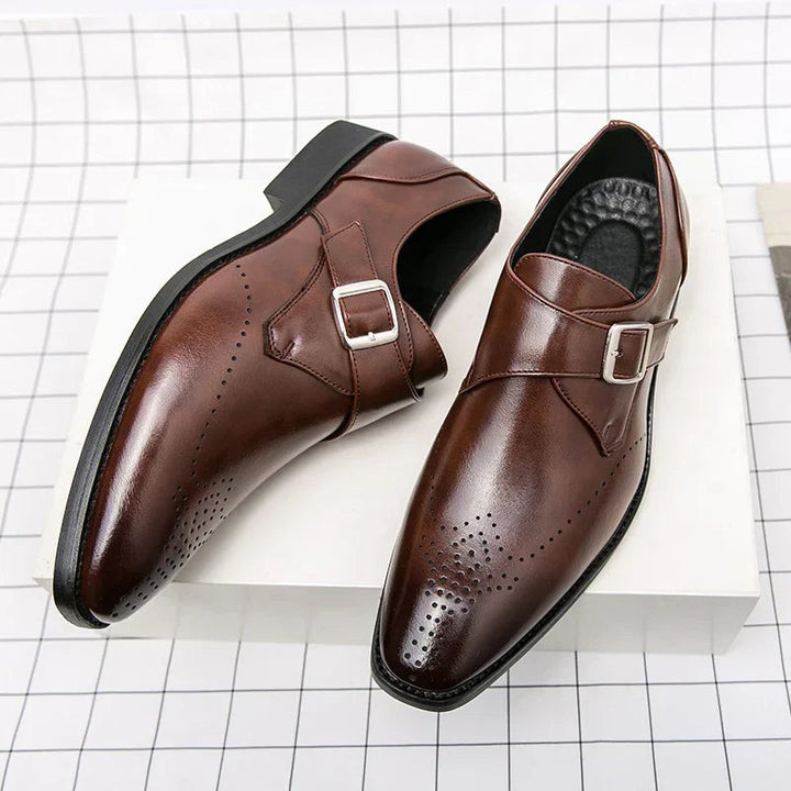 Heren Gespschoen met Broguedetails