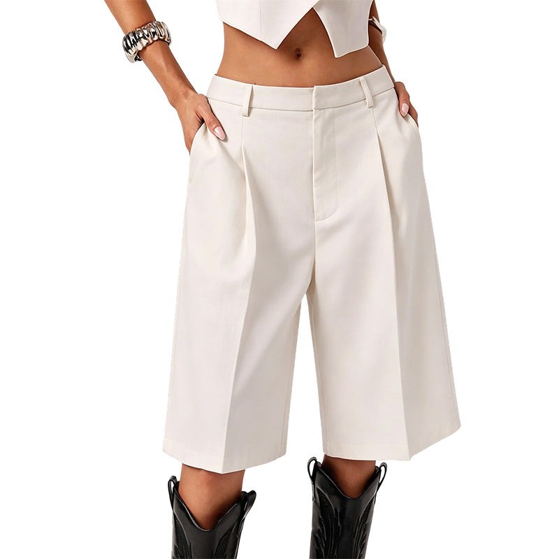 Sophie | Lockere Bermuda-Short mit weitem Bein