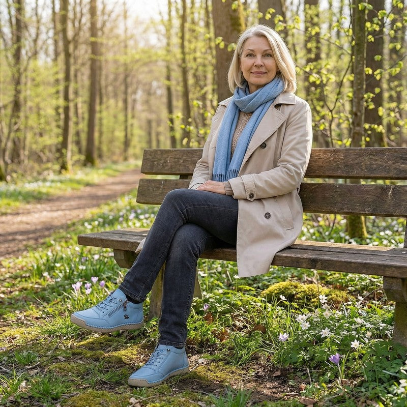 Amélie | Orthopädische Sneaker mit seitlichem Reißverschluss