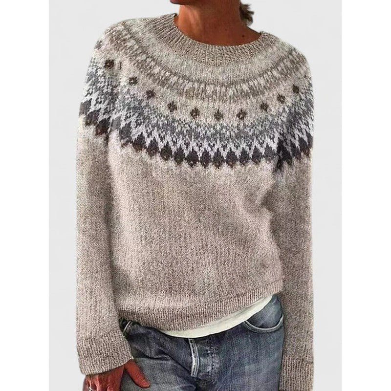Yvanderrah | Fair Isle Motief Met Ronde Hals Trui