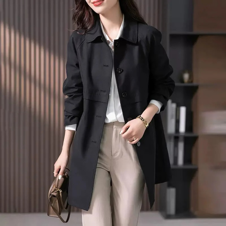 Bregtje | Classic Mid-Length Trench Coat