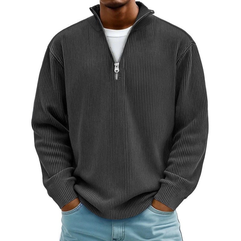 Calixto | Loose-fit half-zip sweatshirt