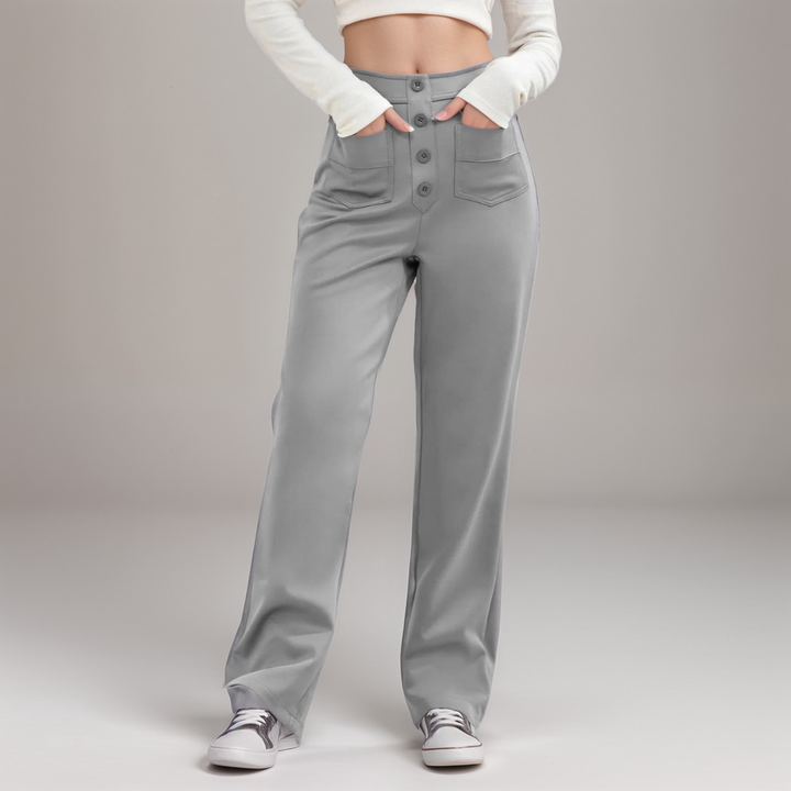 Frouke | Pantalon extensible taille haute