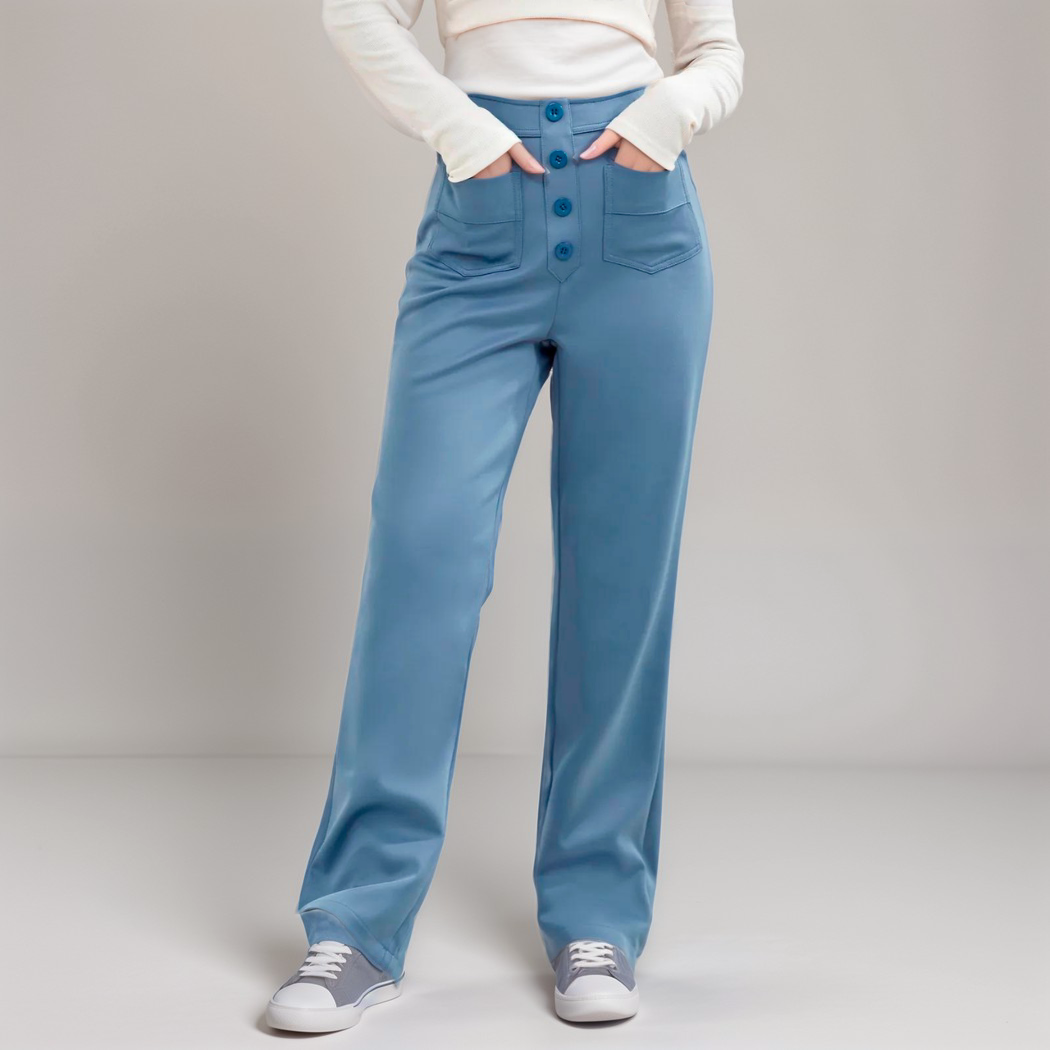 Frouke | Pantalon extensible taille haute