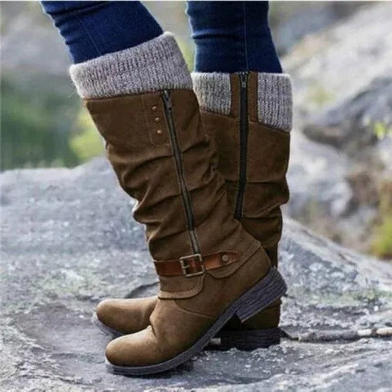 Sophie | Hoge Laarzen met Slouchy Pasvorm