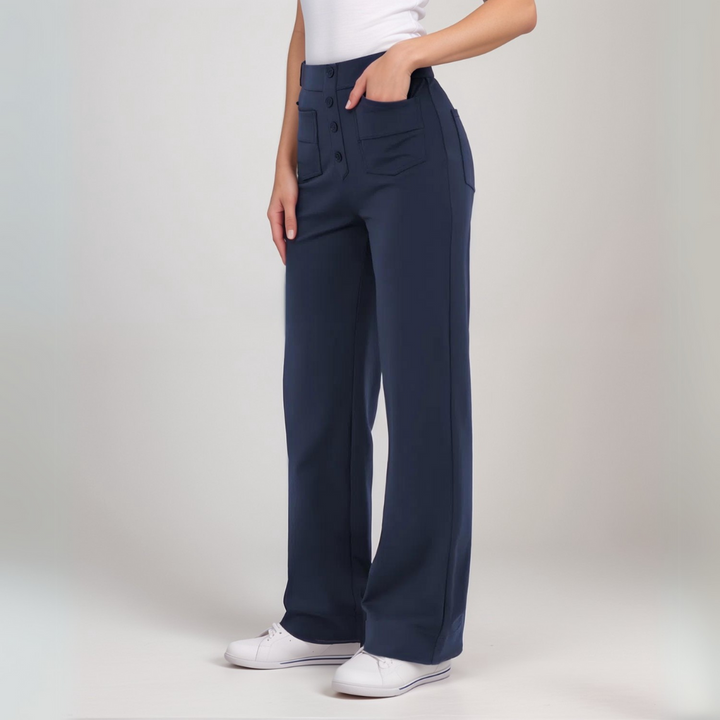 Frouke | Pantalon extensible taille haute
