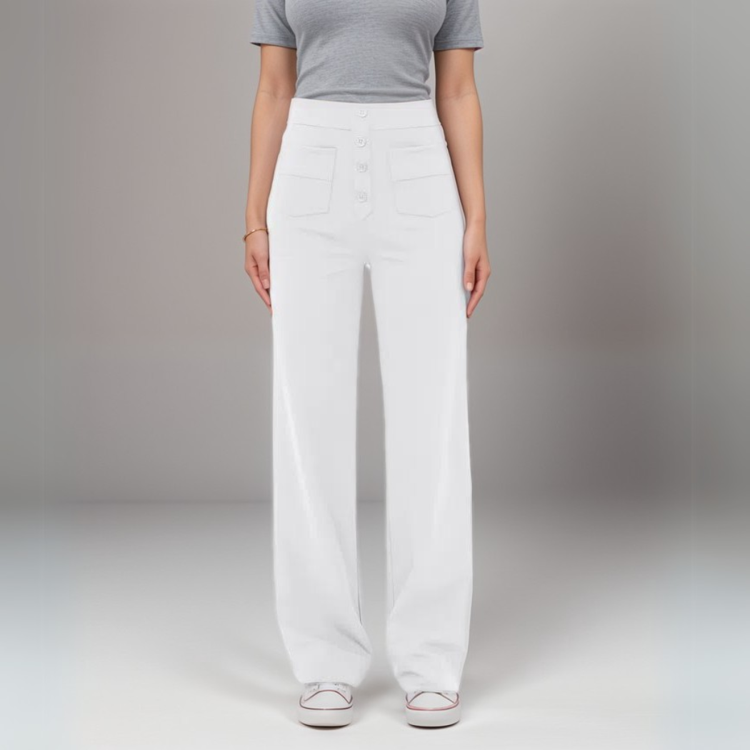 Frouke | Pantalon extensible taille haute