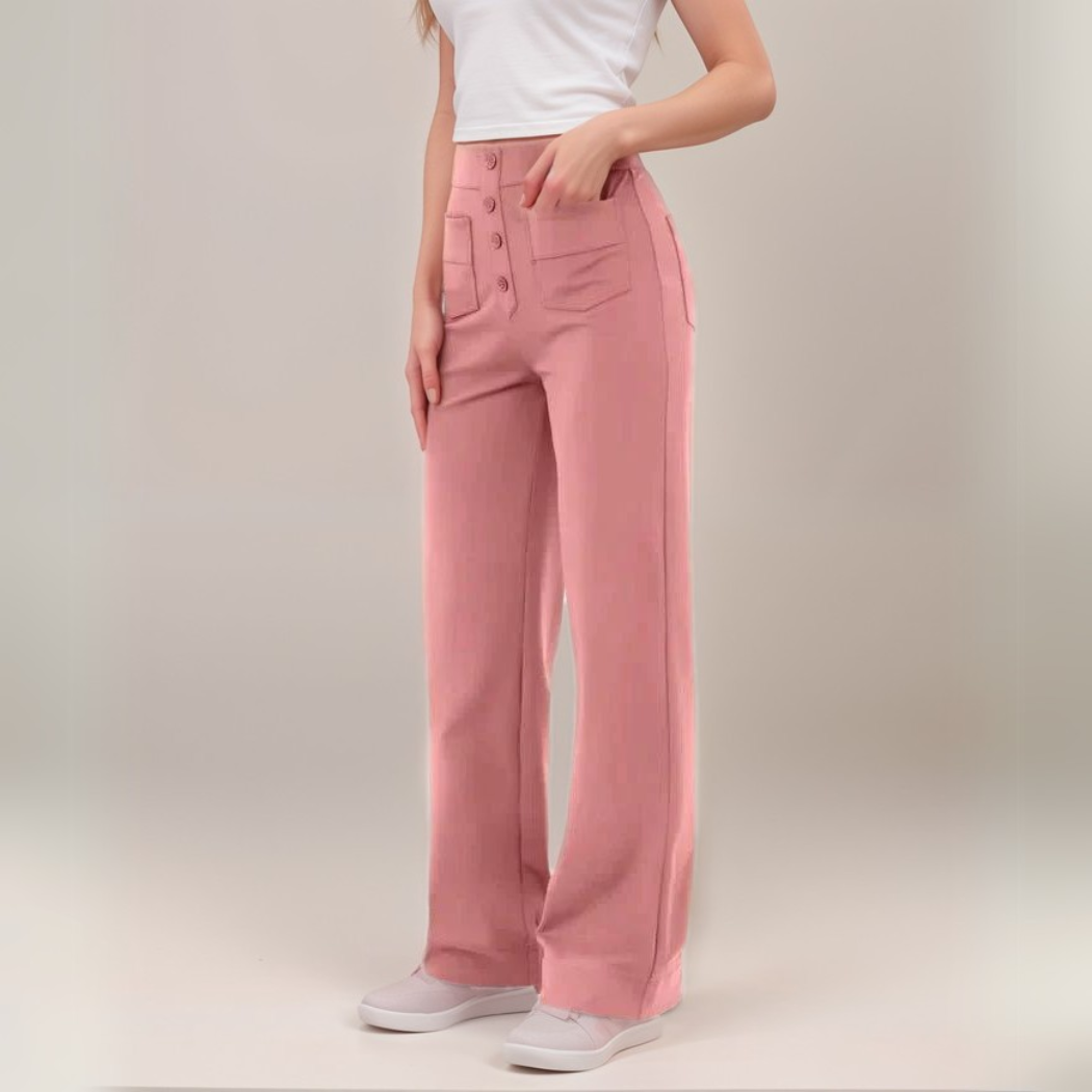 Frouke | Pantalon extensible taille haute