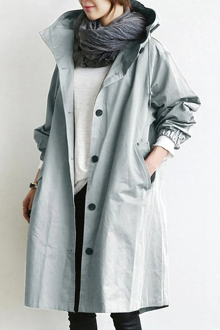 Elin | Trench-coat déperlant à capuche