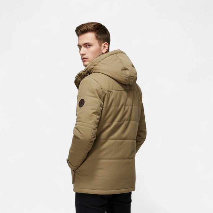 Hombre | Parka gruesa acolchada con capucha