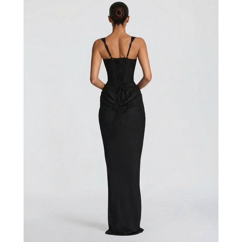 Olivia | Tailliertes Korsett-Maxikleid
