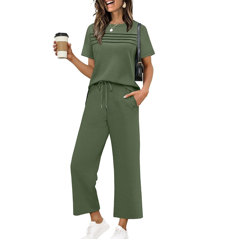 Anna | Relaxed Fit Loungeset met wijde pijpen