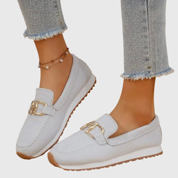Susana | Mocassins à enfiler avec ornements dorés
