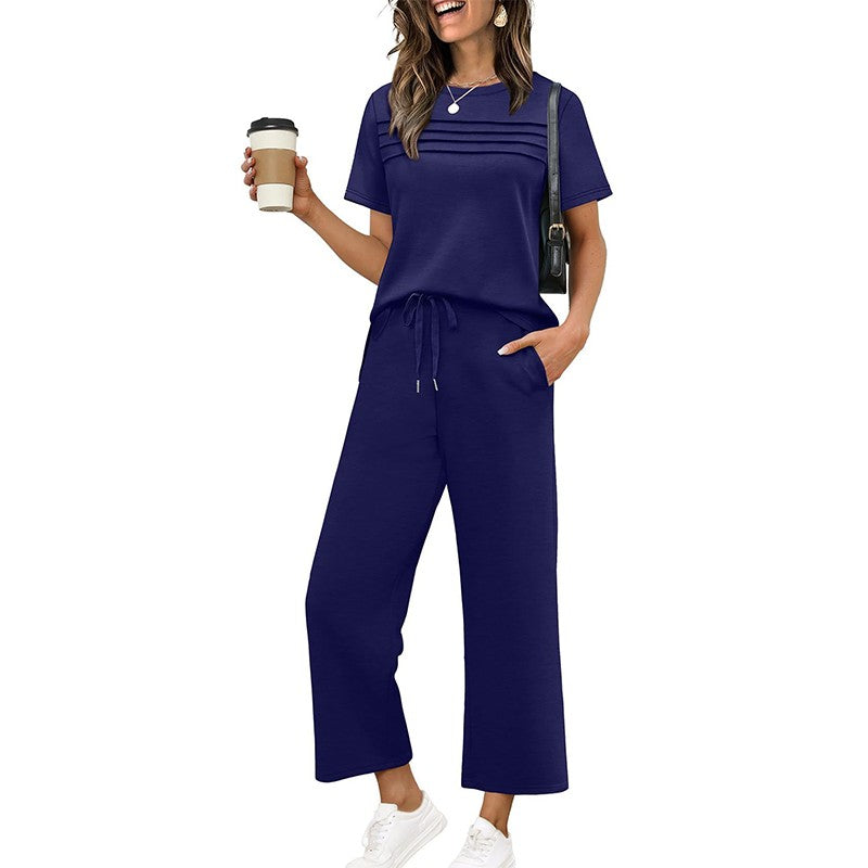 Anna | Relaxed Fit Loungeset met wijde pijpen