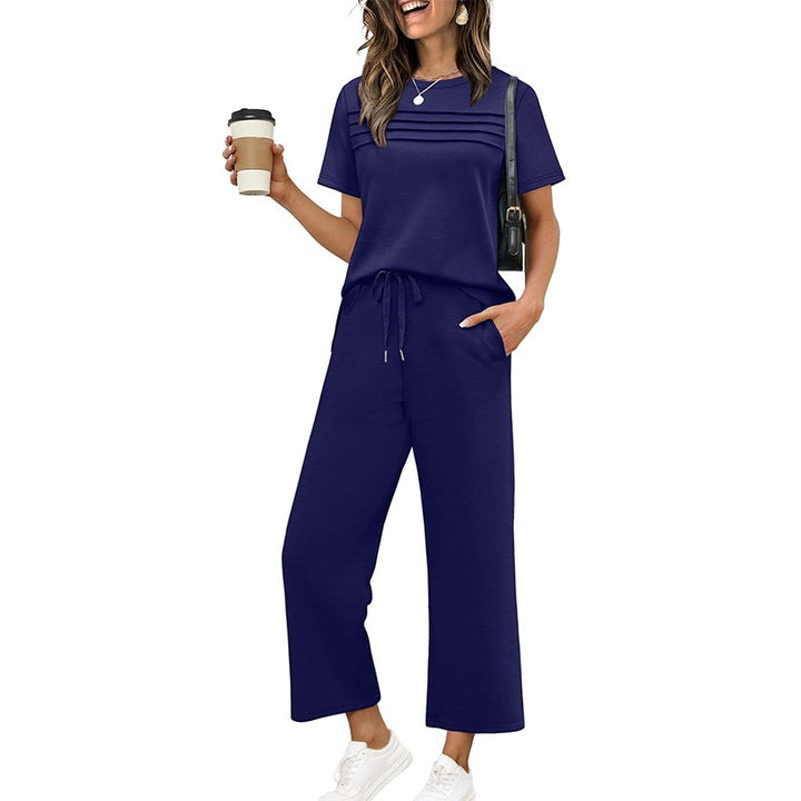 Anna | Relaxed Fit Loungeset met wijde pijpen
