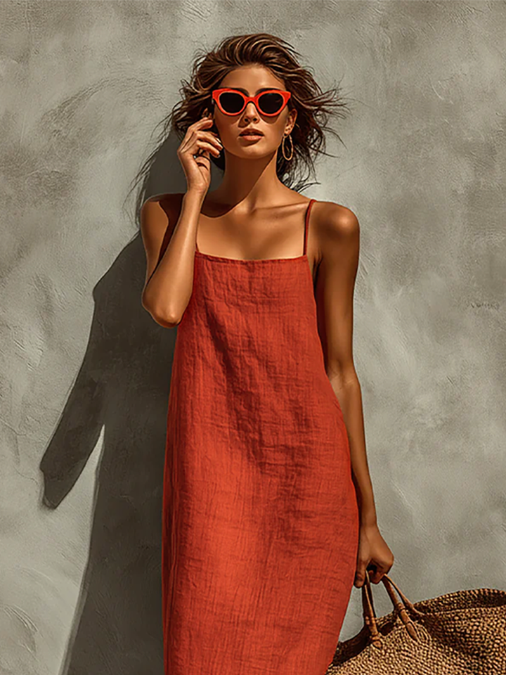 Saskia | Luftiges Baumwoll-Maxikleid