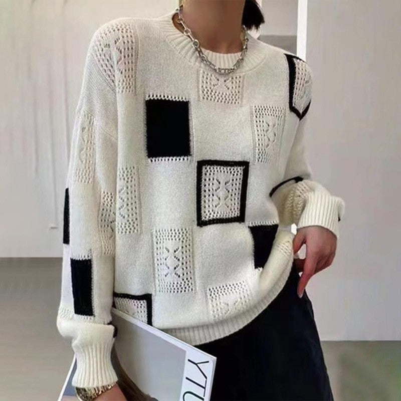 Zaydeanne | Patchwork Relaxed Fit Trui