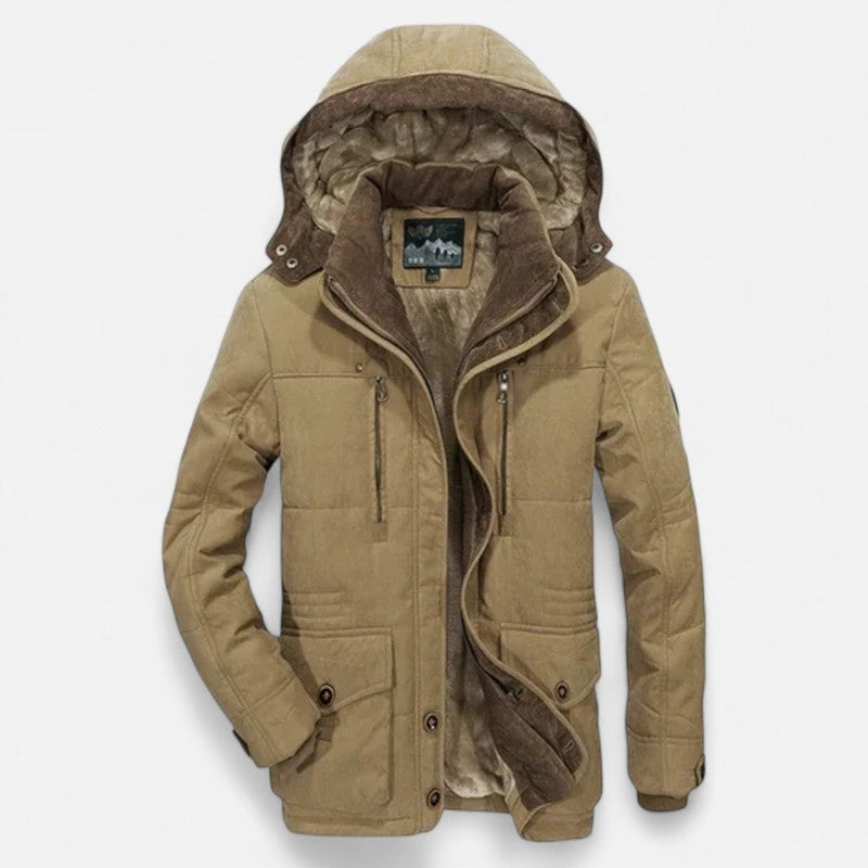 Hombre | Parka gruesa acolchada con capucha