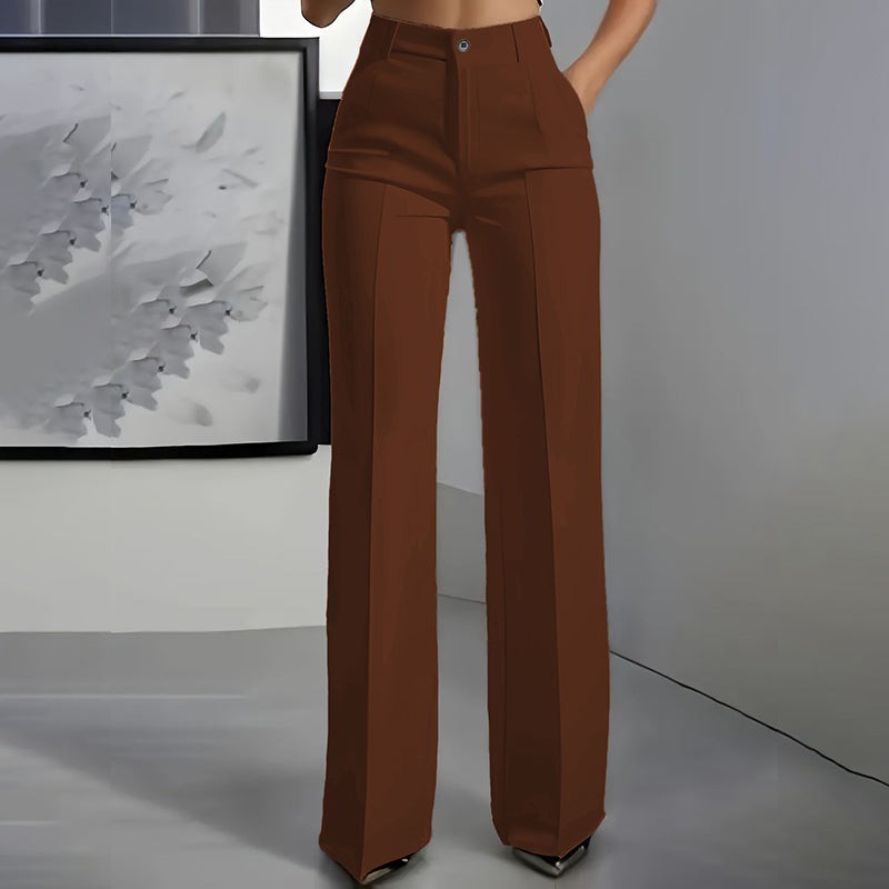 Emma | Hoge taille Wide-Leg Pakbroek