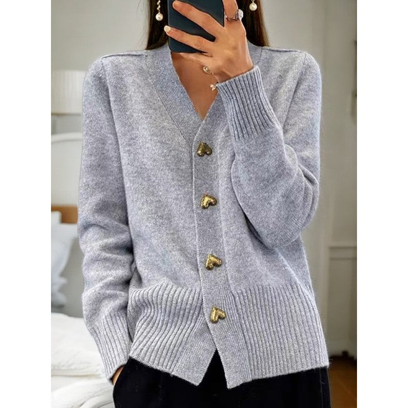 Edna | Lange Mouwen Ribborduren Vest