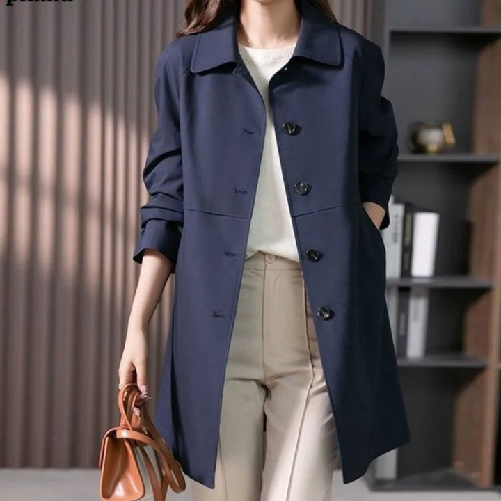 Bregtje | Classic Mid-Length Trench Coat