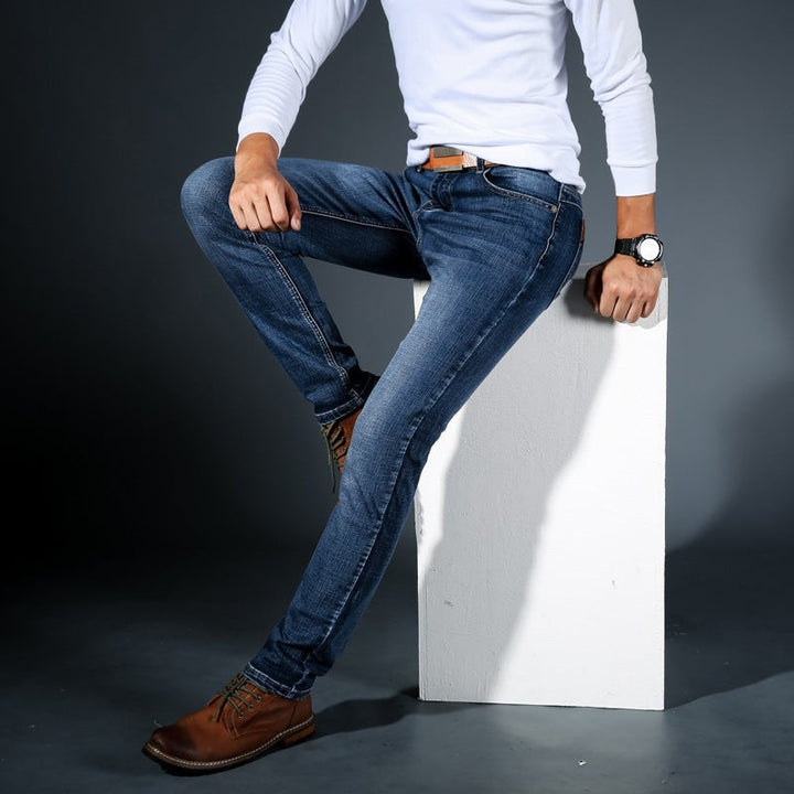 Heren Aansluitende Pasvorm Jeans