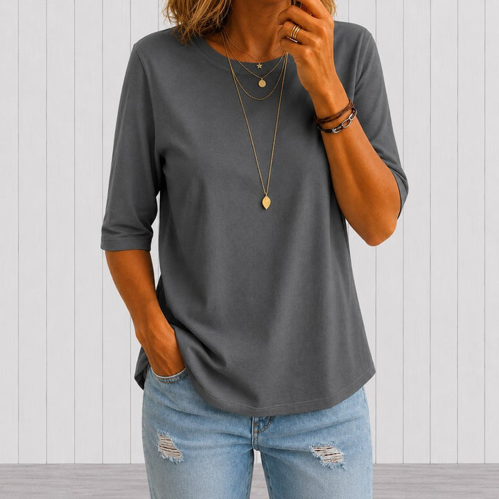 Marit | Losvallend T-Shirt met Ronde Hals