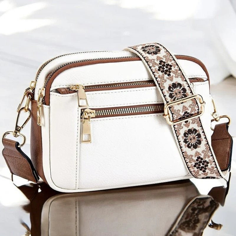 Mila | Verstellbare Schultertasche mit Blumenmuster