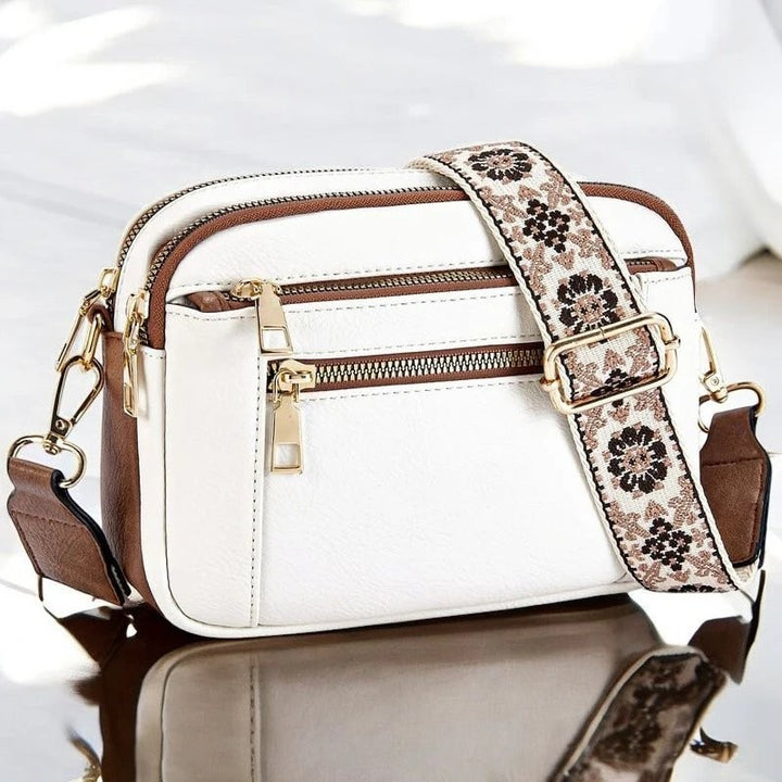 Mila | Verstellbare Schultertasche mit Blumenmuster