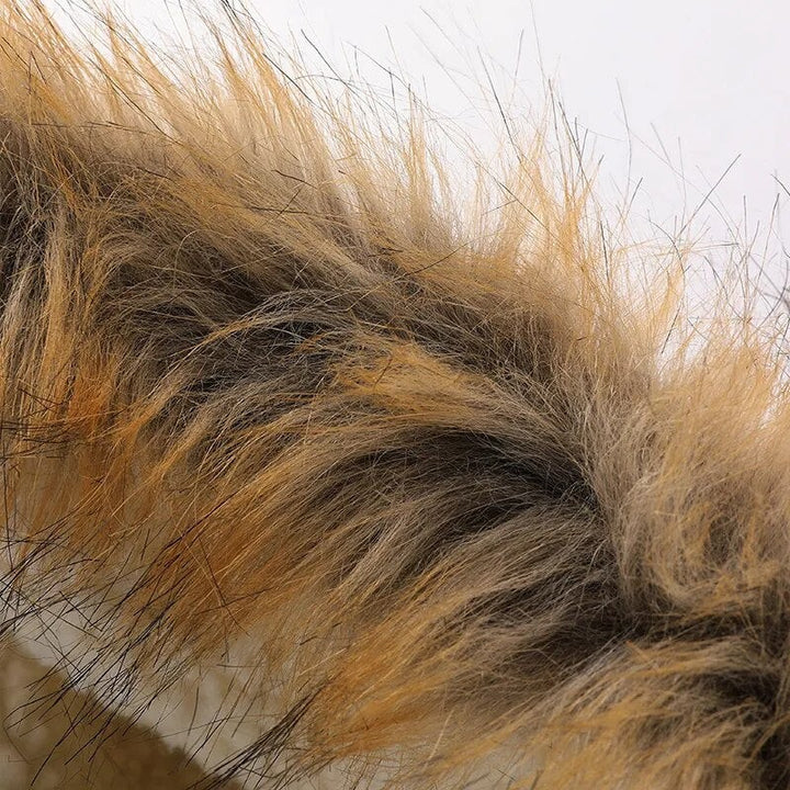 Liselotte | Lange Winterjas met Afneembare Capuchon