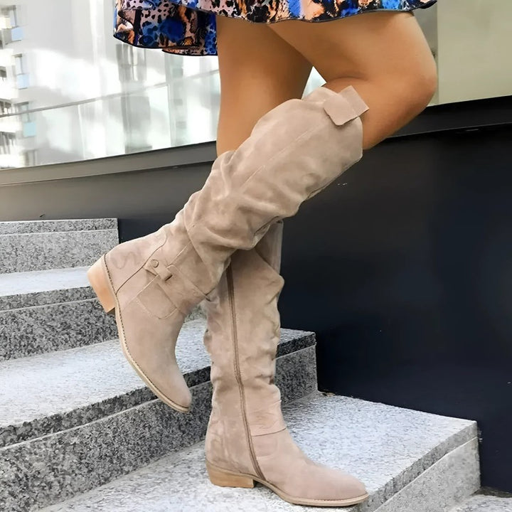 Clara | Slouchy Kniehoge Laarzen