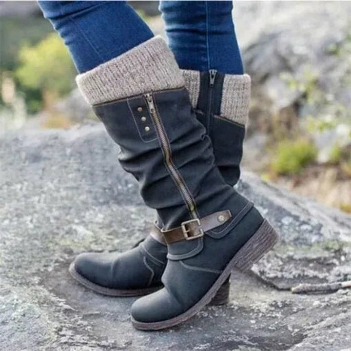 Sophie | Hoge Laarzen met Slouchy Pasvorm