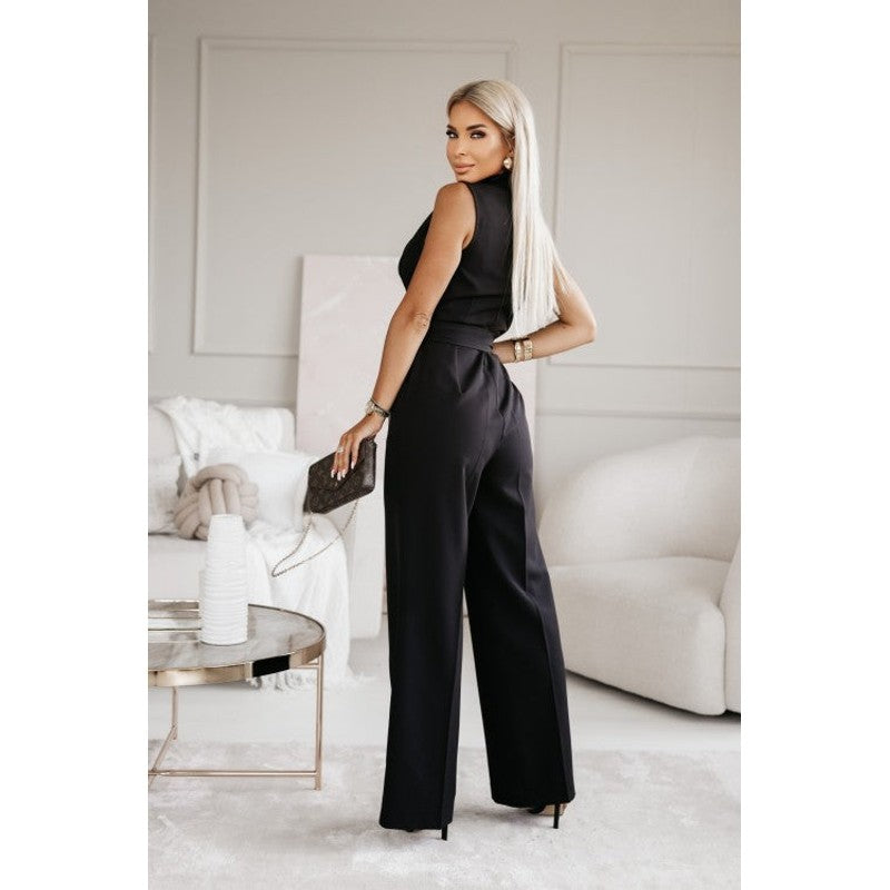 Josephine | Wijdpijp Jumpsuit met Ceintuur