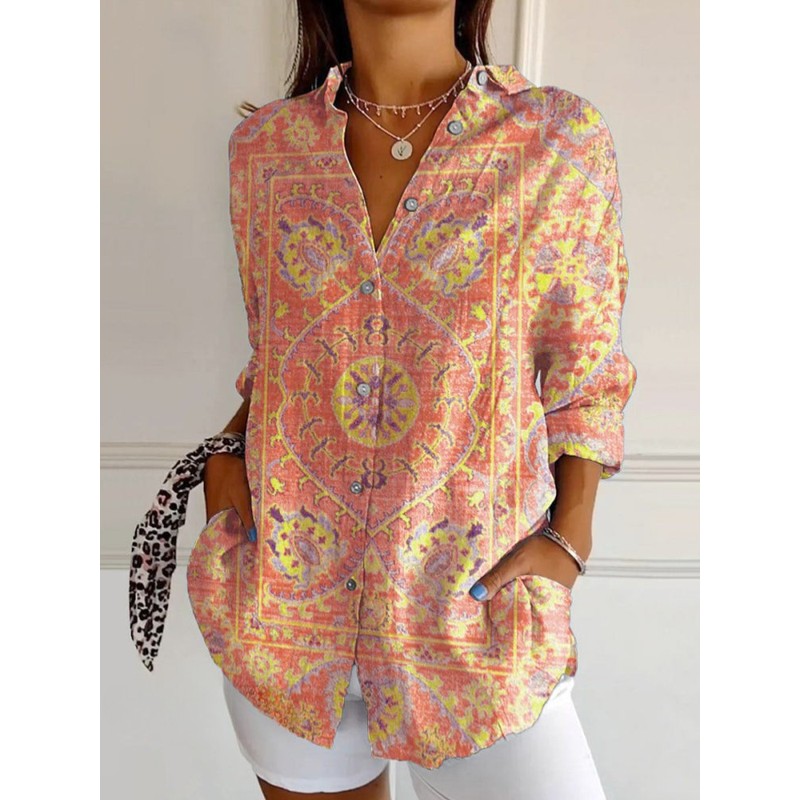 Annabel | Relaxed shirt met retroprint