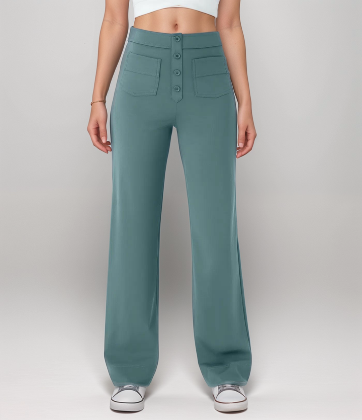 Frouke | Pantalon extensible taille haute