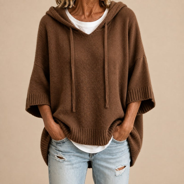 Lina | Poncho Trui met Capuchon