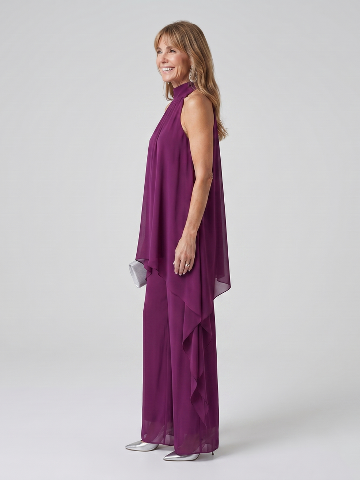 Rosalie | Ensemble asymétrique deux pièces en mousseline