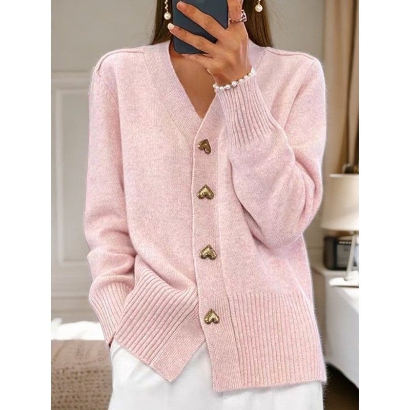 Edna | Lange Mouwen Ribborduren Vest
