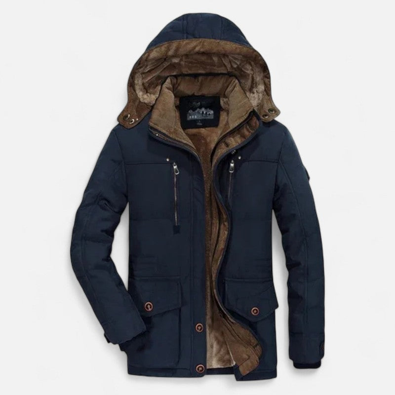 Hombre | Parka gruesa acolchada con capucha