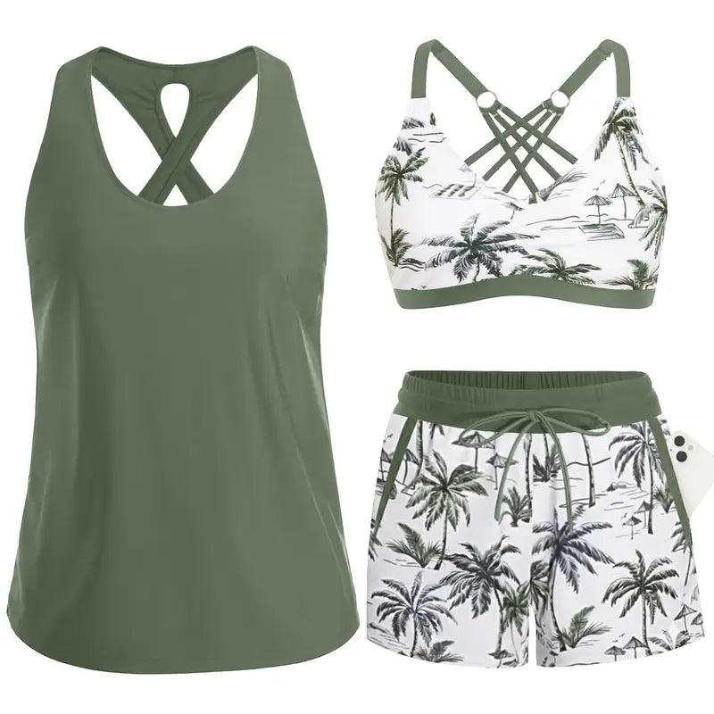Ilse | Ensemble de sport trois pièces avec short