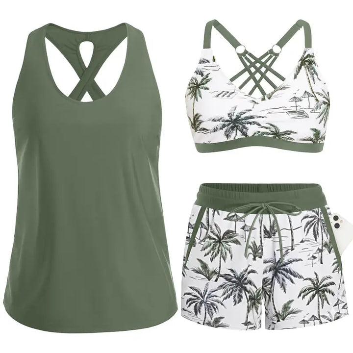 Ilse | Ensemble de sport trois pièces avec short