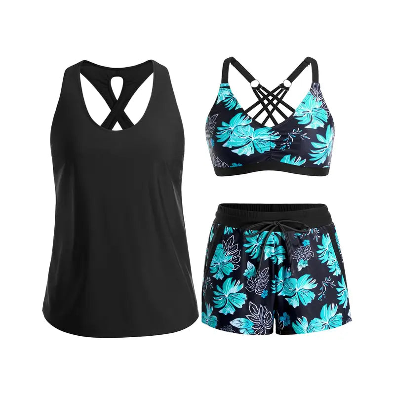 Ilse | Ensemble de sport trois pièces avec short