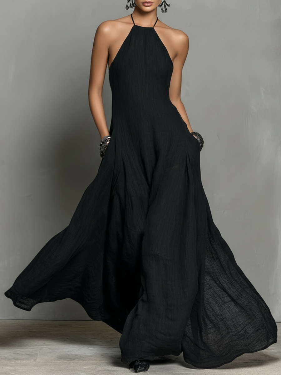 Fien | Robe longue minimaliste dos nu